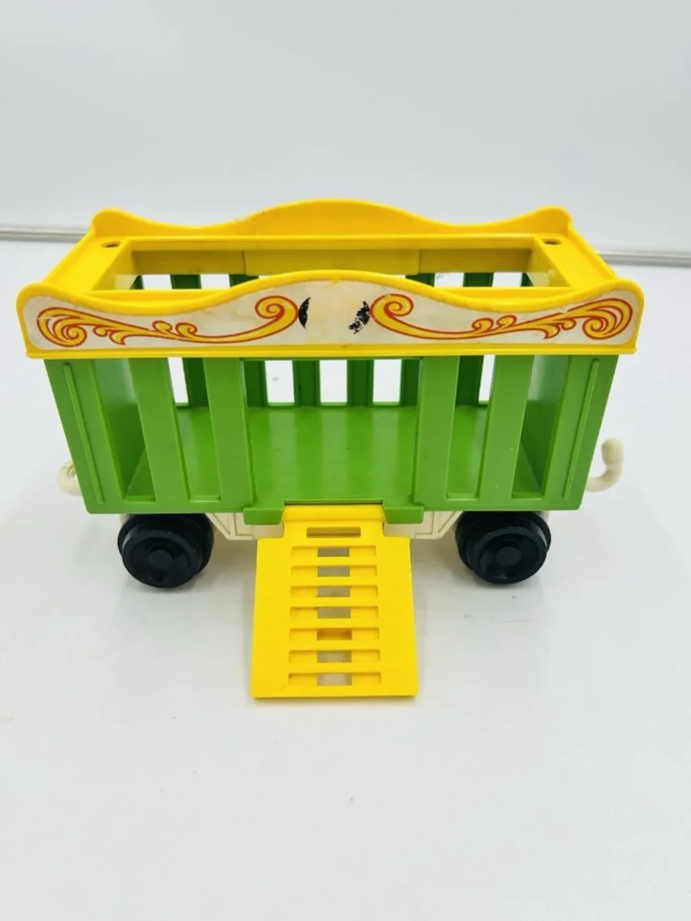 Vintage 1973 Fisher Price Little People Play Family Circus Train Set and Minibus